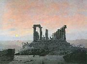 Caspar David Friedrich Der Tempel der Juno in Agrigent France oil painting artist